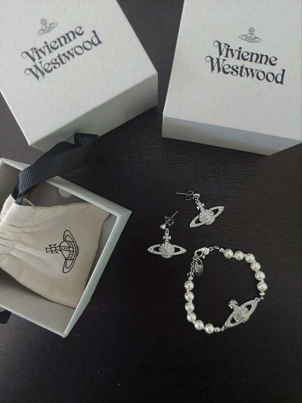 Vivienne Westwood Mini Bas Relief 經典款珍珠手鍊 - Topickstore