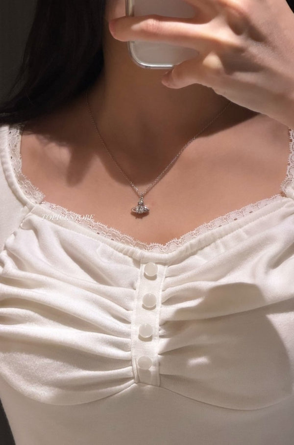 Vivienne Westwood Reina Pendant Necklace ✨超仙氣百搭款 - Topickstore