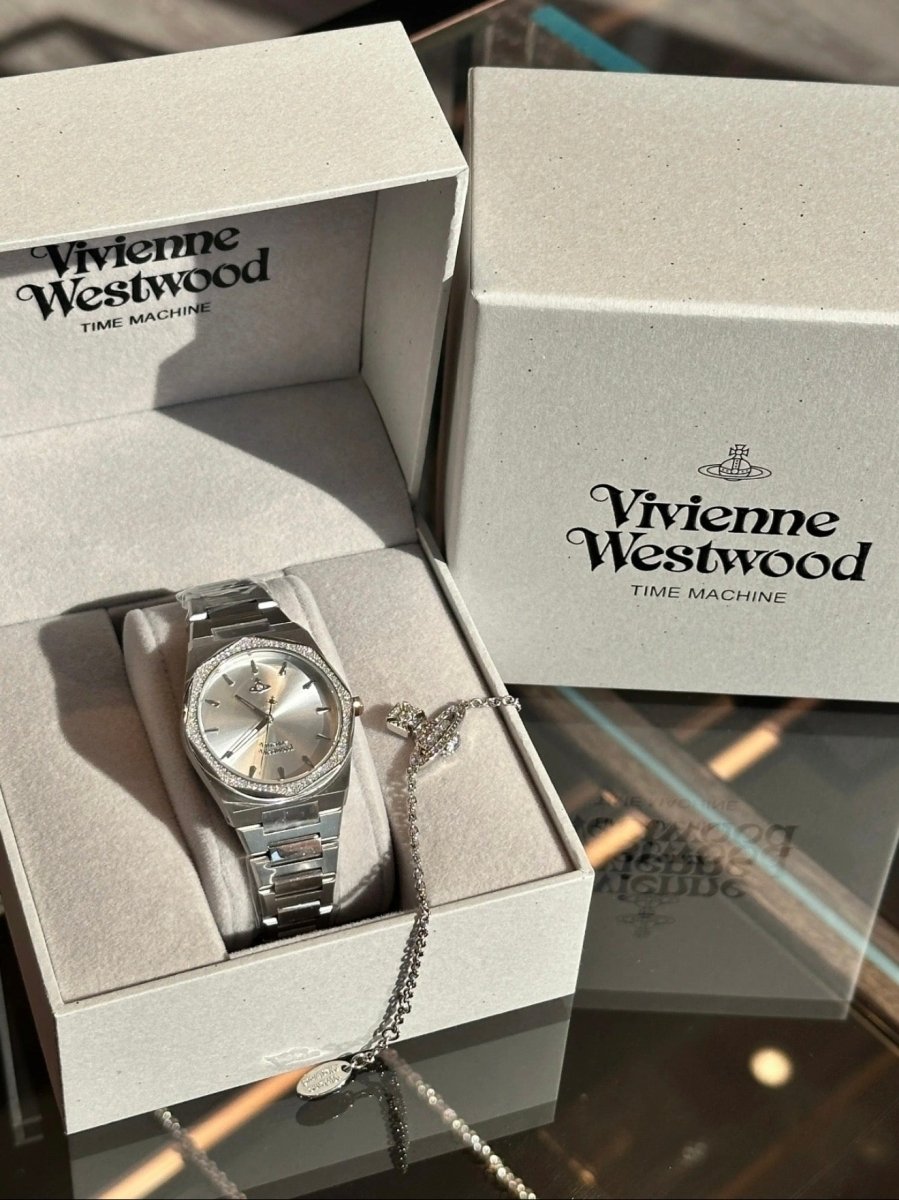 Vivienne Westwood Moonlight 白月光｜清冷感鑲鑽八角手錶 🌙✨ - Topickstore