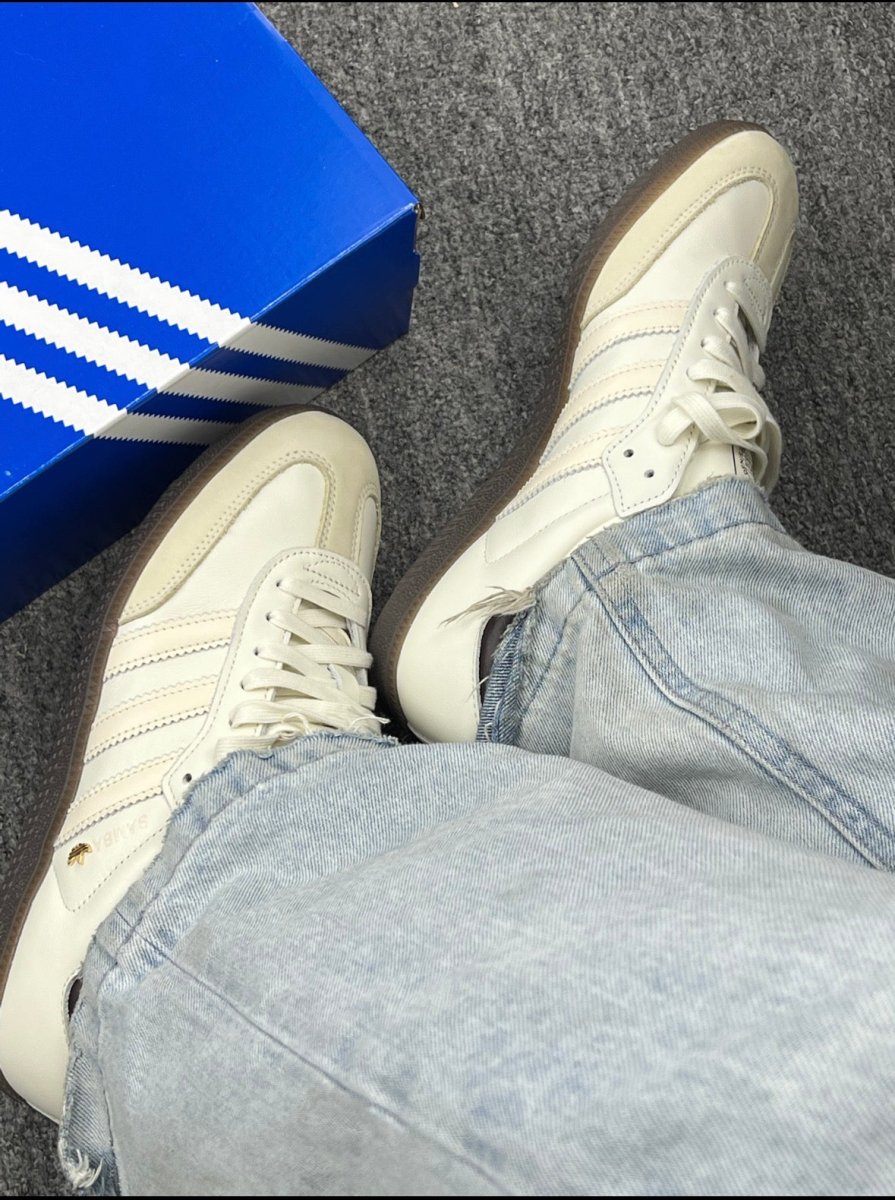 Adidas Samba OG "Off White" 奶油白焦糖底德訓鞋 ✨ - Topickstore
