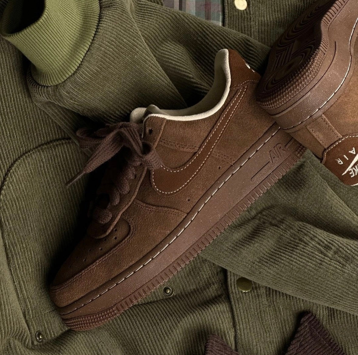 Nike Air Force 1 '07 "Cacao Wow" 深可可棕麂皮球鞋 ✨ - Topickstore
