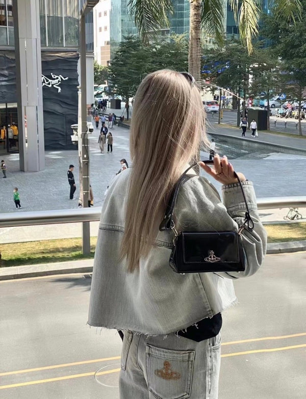 Vivienne Westwood Hazel Bag 頂級亮面漆皮黑色手袋🖤✨ - Topickstore