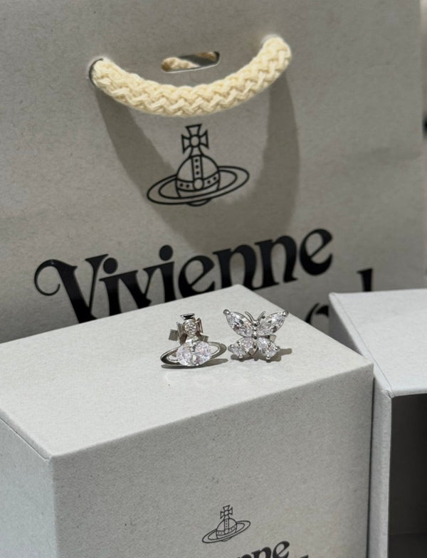 Vivienne Westwood 超仙氣 限定版 Elianne 小蝴蝶星球🪐耳環 - Topickstore