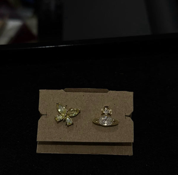 Vivienne Westwood 超仙氣 限定版 Elianne 小蝴蝶星球🪐耳環 - Topickstore