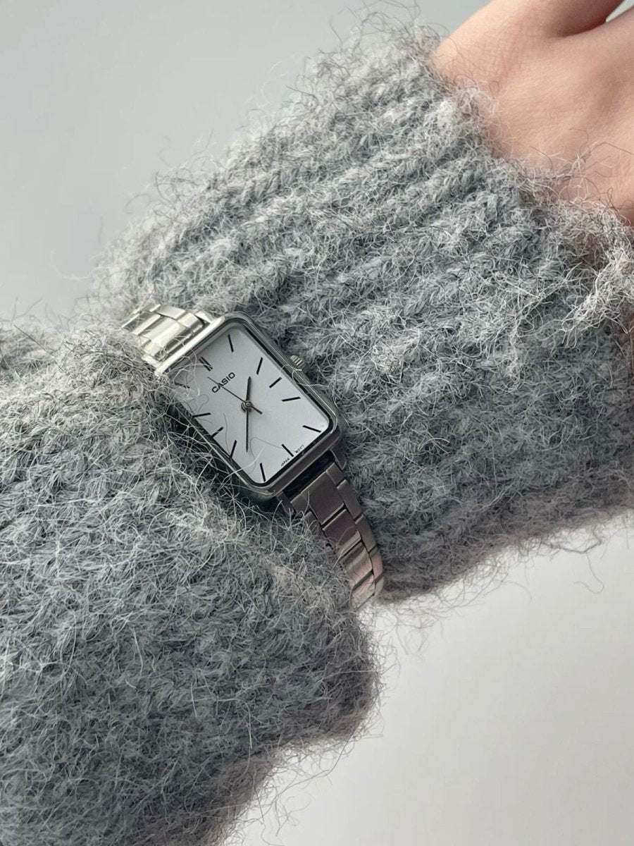 Casio Vintage 復古法式小方錶(銀金兩色) - Topickstore