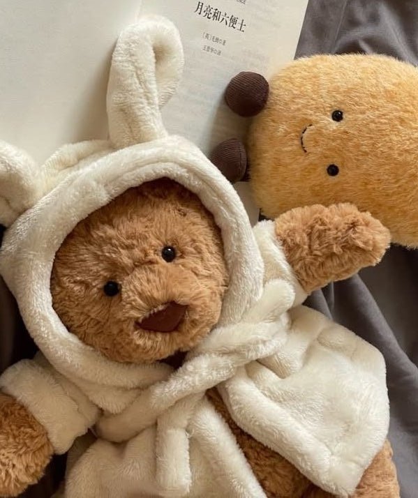 JELLYCAT Bartholomew Bathrobe Bear 浴袍小熊公仔 - Topickstore