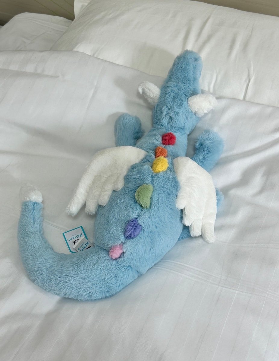JELLYCAT 人氣新款SKY DRAGON🩵 ｜50cm公仔 & 迷你鎖匙扣 ✨ - TOPICKSTORE