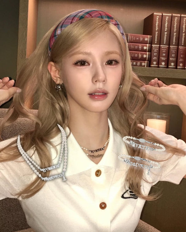 Vivienne Westwood Amelia 雙層LOGO珍珠系列 | Miyeon 同款✨超公主🥹💓 - Topickstore