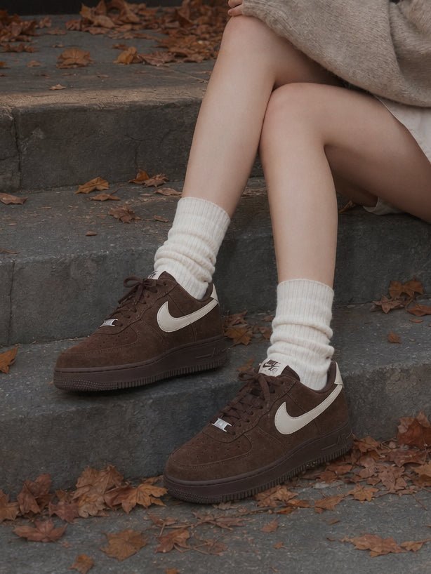 秋冬新款！Nike Air Force 1 '07 摩卡深棕麂皮鞋🍂 - TOPICKSTORE