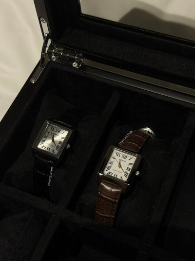 「千元內最美小方錶!!」Casio 法式復古皮革小方錶 - Topickstore