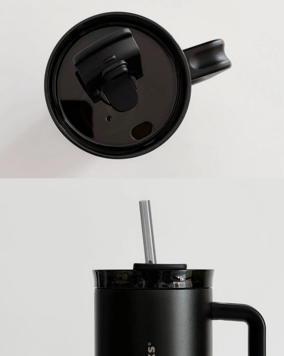 【 亞太區限定 】 Starbucks ALL BLACK🖤鎏金系列｜1120mL霧面黑水杯✨（太帥了～） - Topickstore