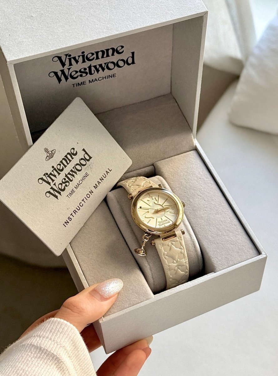 入門必買! Vivienne Westwood Orb II 真皮手錶(立體 3D 小土星吊墜!!) - TOPICKSTORE