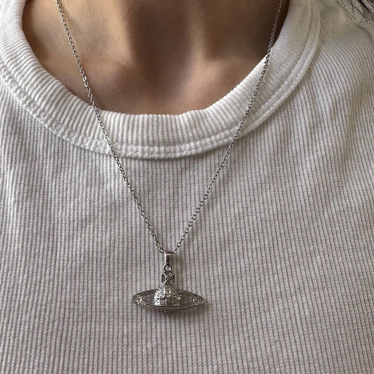 Vivienne Westwood Mini Bas 經典小土星頸鏈 - Topickstore