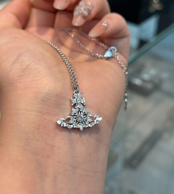 Vivienne Westwood Mariette 雪花閃鑽頸鏈 - Topickstore