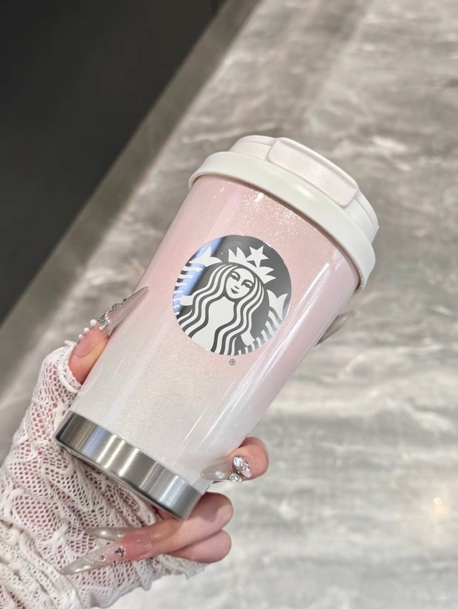 【 亞太區限定 】限量版✨漸層粉白Starbucks大容量水杯🩷 - Topickstore
