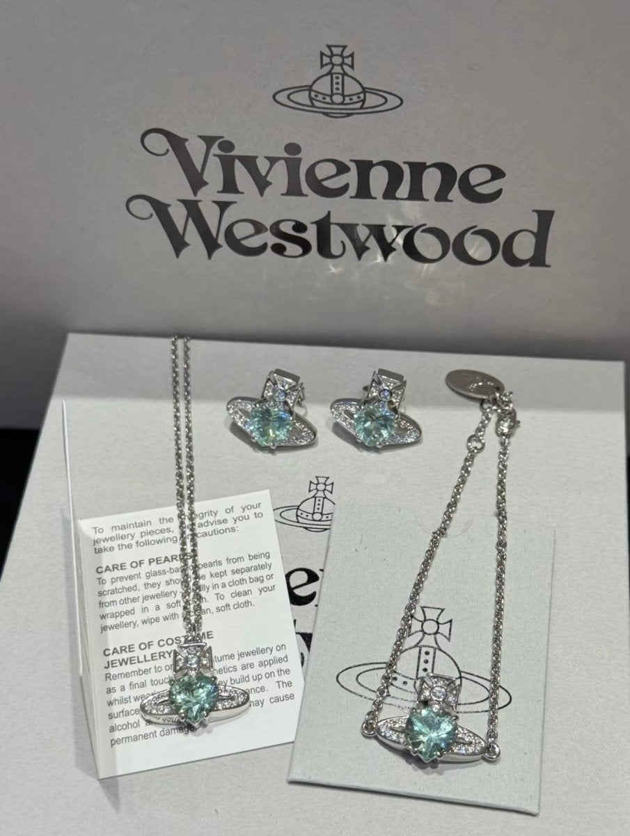 Vivienne Westwood Ariella 薄荷綠系列｜[心形閃鑽・清新氣質] - Topickstore