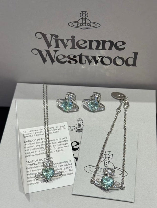 Vivienne Westwood Ariella 薄荷綠系列｜[心形閃鑽・清新氣質] - Topickstore