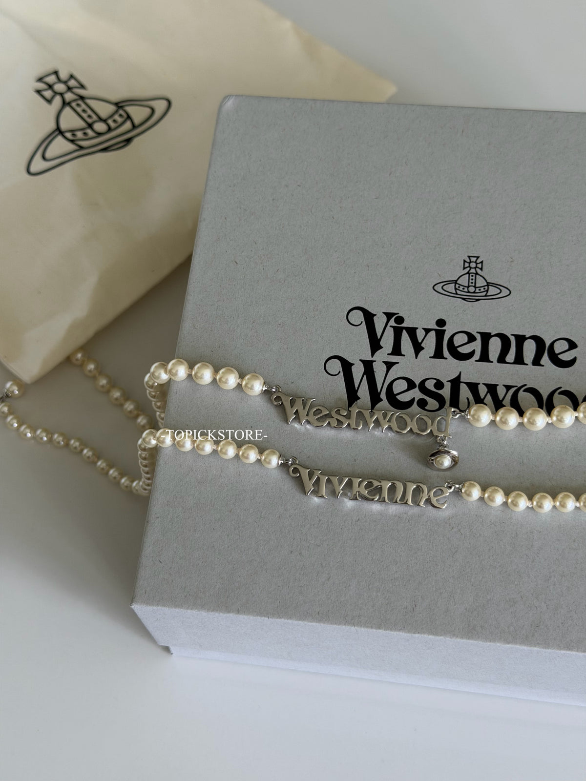 Vivienne Westwood Amelia Double-Layer LOGO Pearl Series | Miyeon's pick ✨ So princess-like 🥹💓