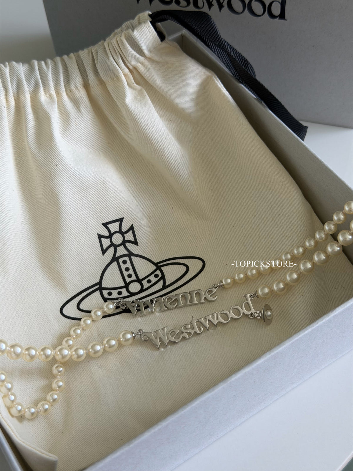 Vivienne Westwood Amelia Double-Layer LOGO Pearl Series | Miyeon's pick ✨ So princess-like 🥹💓