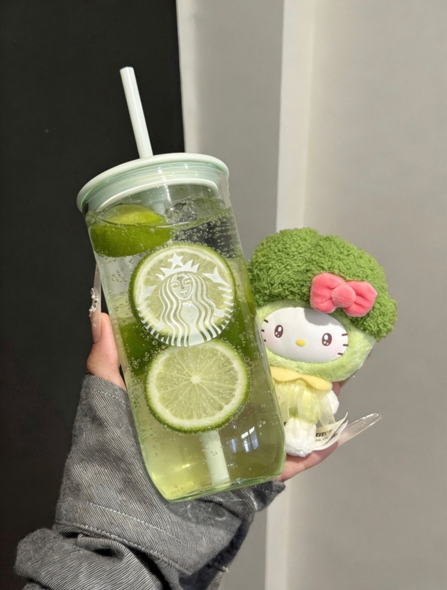 【 亞太區限定 】薄荷綠💚Starbucks超耐熱玻璃吸管杯｜有這杯我要瘋狂喝水了～ - Topickstore