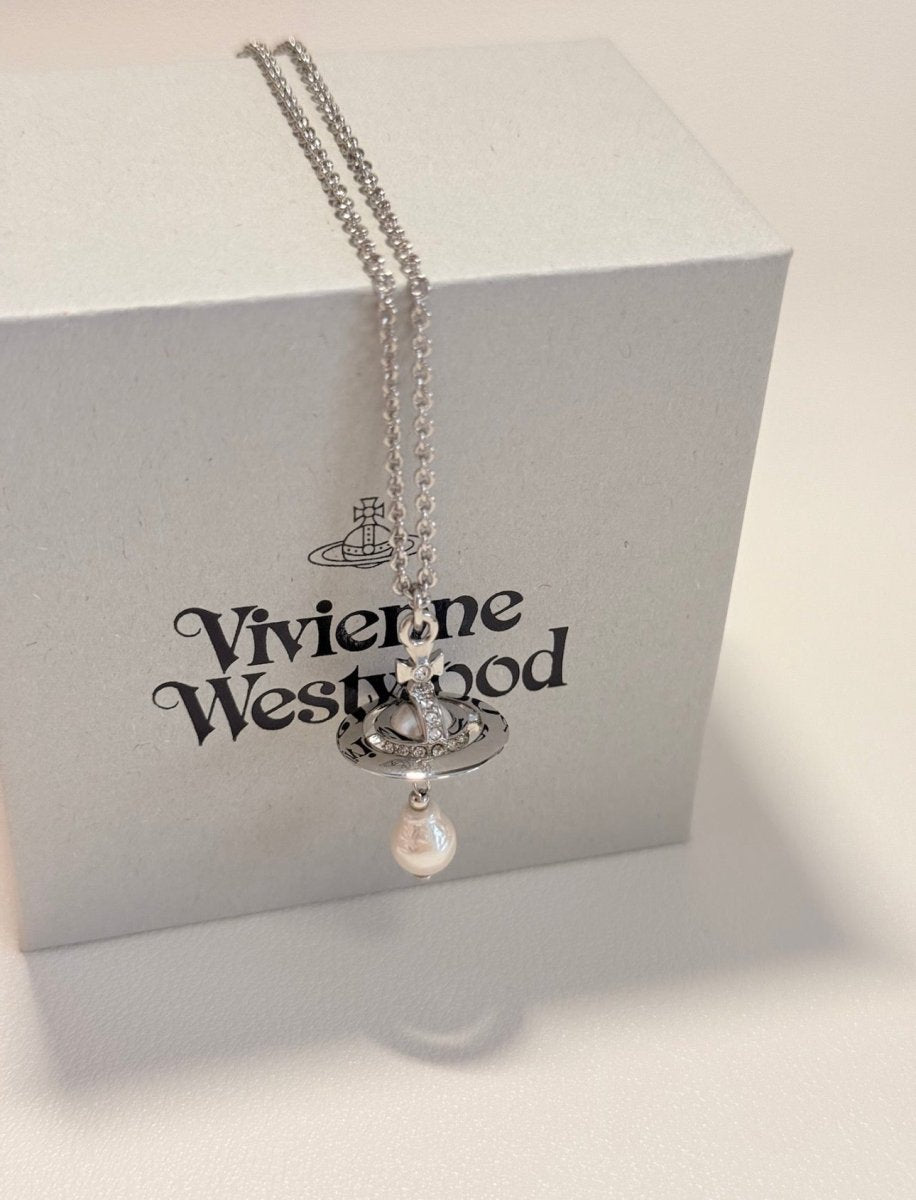 Vivienne Westwood Aleksa Necklace 水滴珍珠｜LE SSERAFIM・Arin 同款 - Topickstore