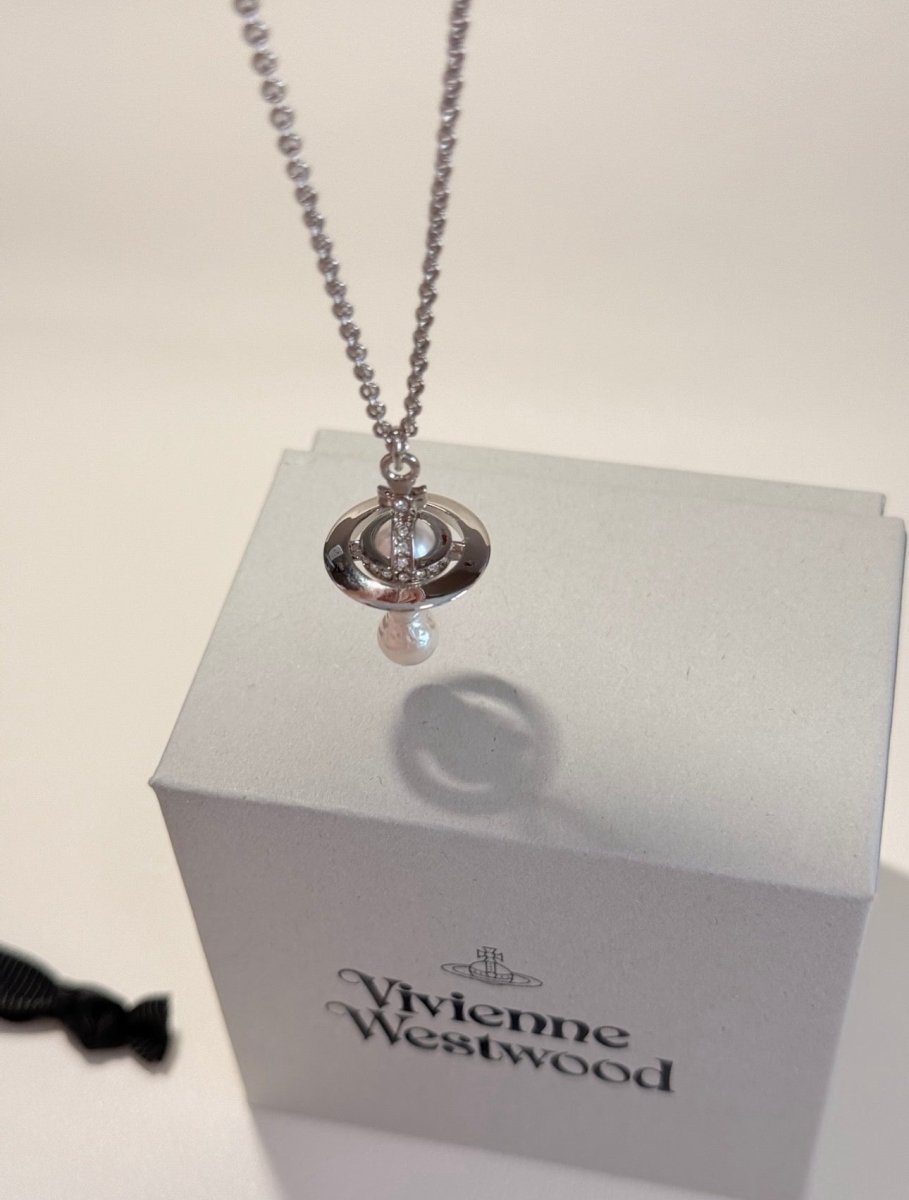 Vivienne Westwood Aleksa Necklace 水滴珍珠｜LE SSERAFIM・Arin 同款 - Topickstore