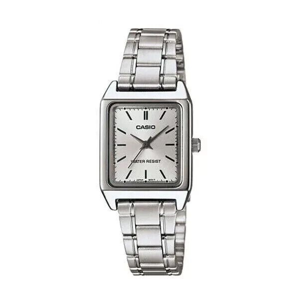 Casio Elegant Silver｜俐落方形設計 知性上班族首選