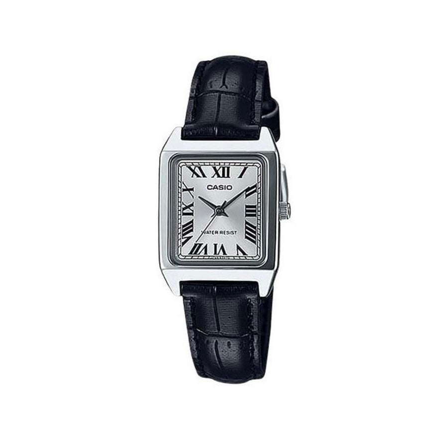Casio Retro Leather｜法式復古小方錶 羅馬數字錶盤