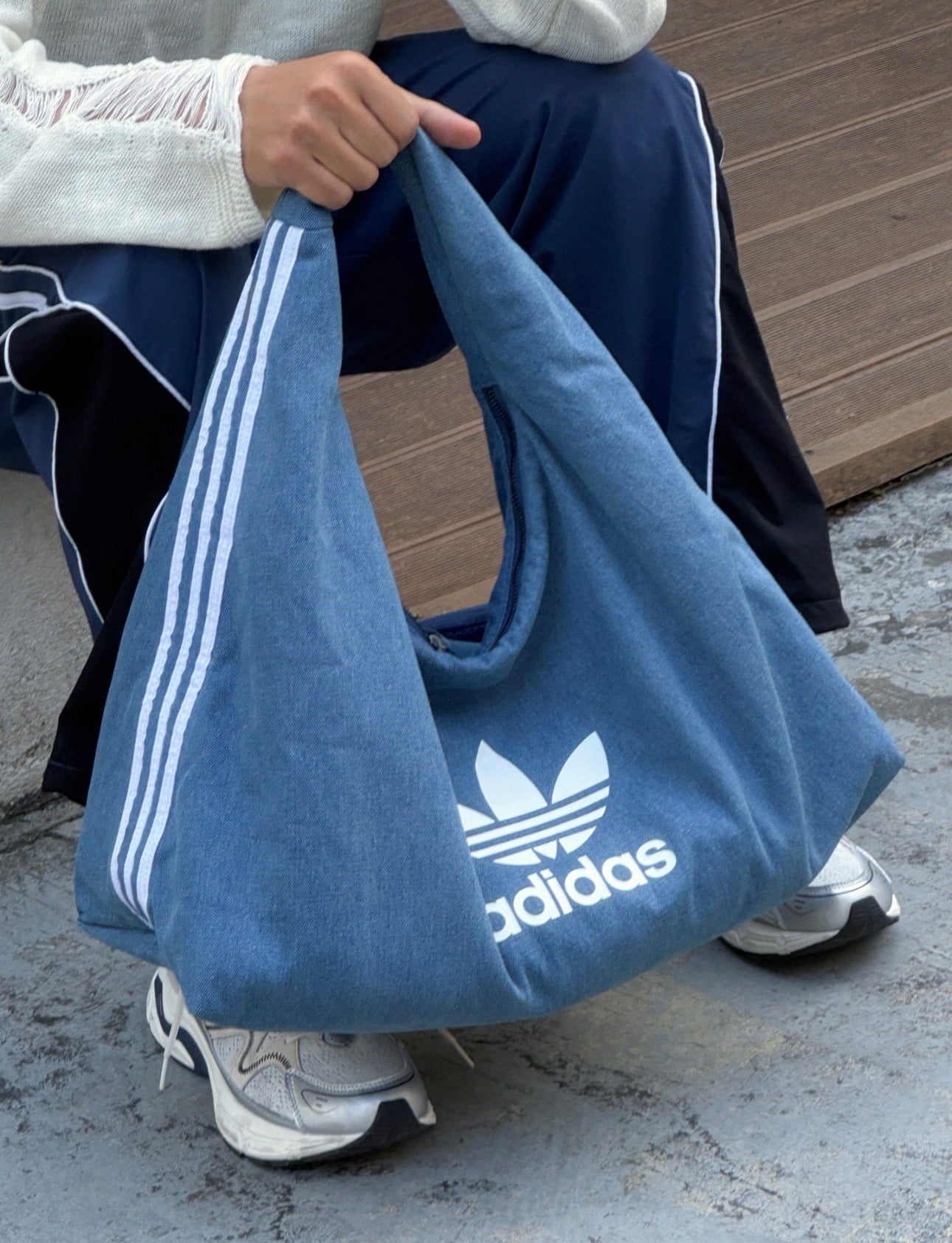 ADIDAS Originals Cotton Shoulder Bag  復古水洗棉質肩背袋
