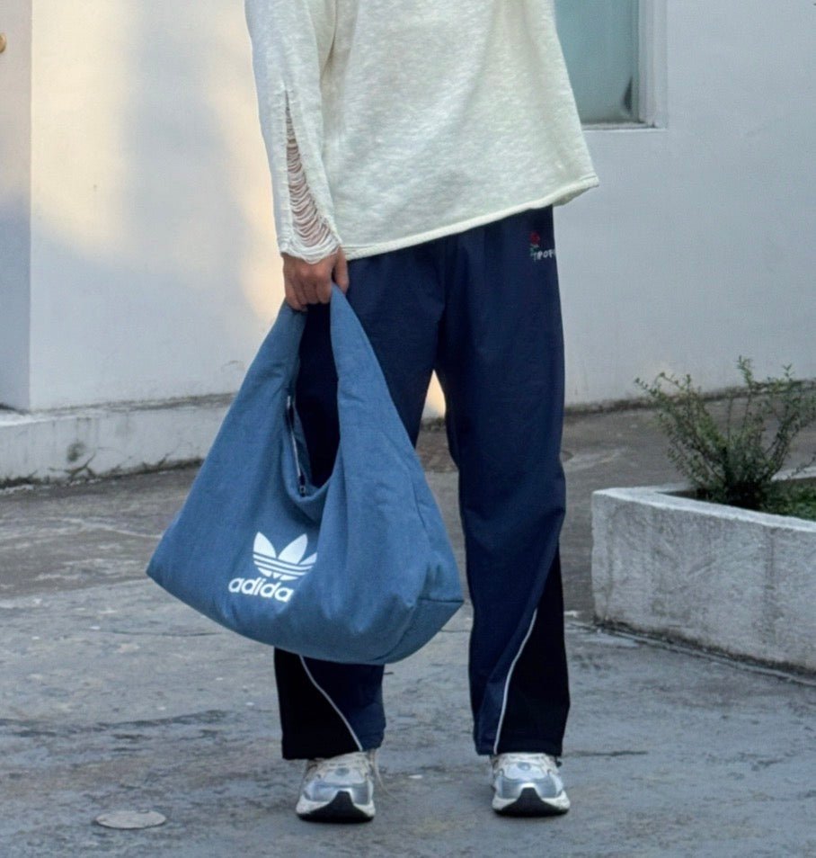 ADIDAS Originals Cotton Shoulder Bag 復古水洗棉質肩背袋 - Topickstore