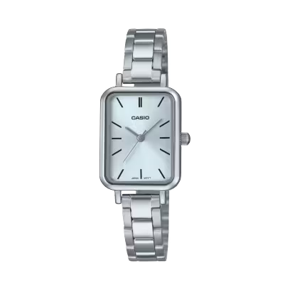 Casio Elegant Rectangle｜簡潔夏日風 襯幼鋼帶